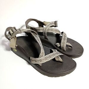 Chaco Z2 Classic Strappy Hiking Sandals 10 Adjustable Gray Brown Gorpcore